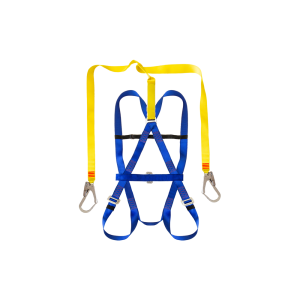 Safety Harness Belted, Energy Absorber, Double Lanyard & Scaffold Hooks