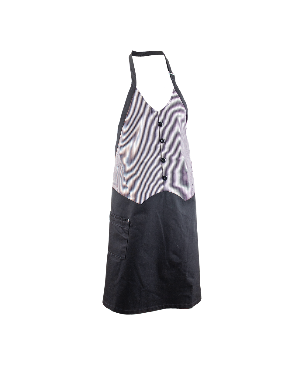 End Of Range - Black & Ligne Elite Waistcoat Apron
