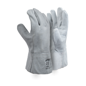 Chrome Leather Double Palm Gloves - 6cm Cuff