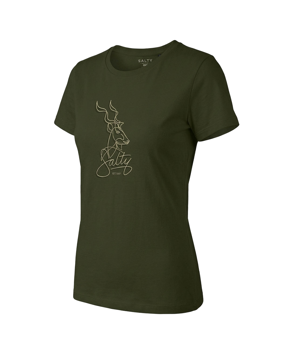 End Of Range - Salty Womens T-Shirt Kudu Signature