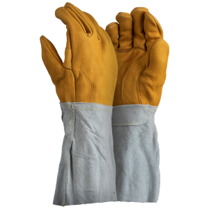 Full Grain Deerskin Gloves - 15cm Cuff