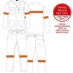 Orange Silver Orange, Two Arms, Two Legs, Armhole to Armhole