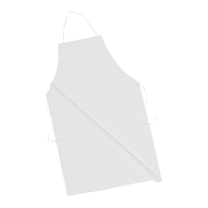 White PVC Butchers Apron