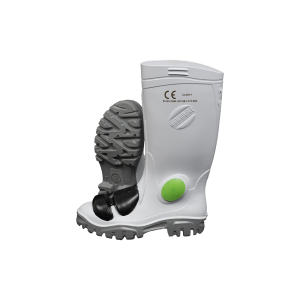 White Knee Length Heavy Duty Metaguard Steel Toe & Midsole Gumboot
