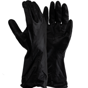 Black Latex Builders Gloves