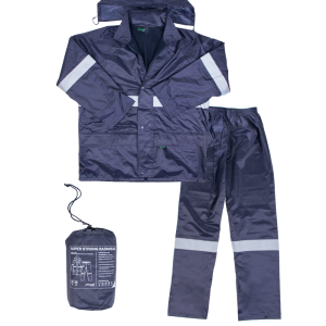Polyester Lined PVC Reflective Rain Suit
