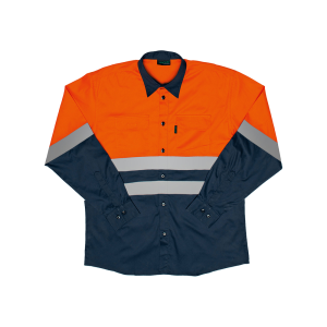 ROCKSAFE Hi-Vis Two Tone Vented Long Sleeve Work Shirt