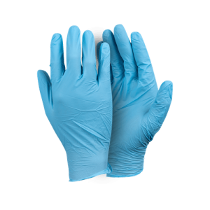 Blue Nitrile Examination Gloves Unpowdered