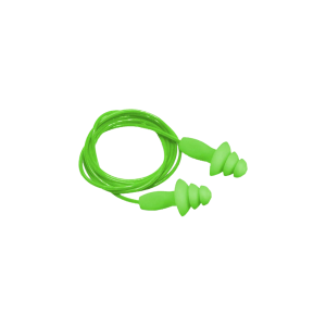 Reusable Green Corded Ear Plugs
