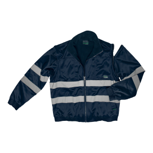 Hi-Vis Fleece Lined Bomber Jacket