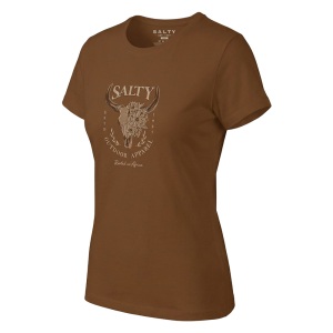 End Of Range - Salty Womens T-Shirt Floral Skull