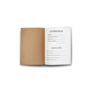 A4 OB Occurrence Book