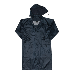 Polyester PVC Calf Length Rain Coat