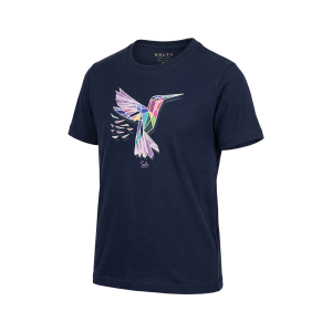 Salty Girls T-Shirt Kingfisher Crystals